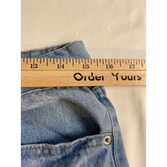 Blue Spice Premium Jeans Women 11 Distressed Denim Ripped Knee Light Wash Casual - Picture 6 of 10